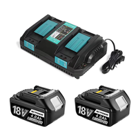 VICTPOWER Baterai Lithium Ion 18V 4.0Ah untuk Peralatan Listrik dengan Pengisi Daya Ganda Bersertifikasi CE/FCC/RoHS 800 Siklus -20C hingga 60C