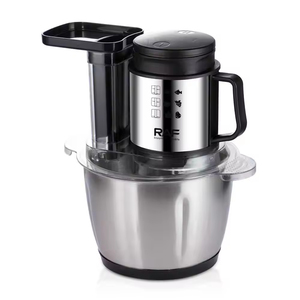 Picadora de Carne y Procesador de Alimentos de Acero Inoxidable con Calibre Europeo, 3L, Ajustable, para Picar Ajo y Cortar Verduras, Uso Doméstico - Product Image 4