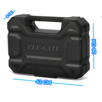 Juego de Herramientas Manuales de Acero Ele-Gate de 108 Piezas, Llaves Combinadas, Estuche Rígido, Garantía de 3 Años, Accionamiento de 1/2 pulgada - Kit Profesional para Mecánicos OEM