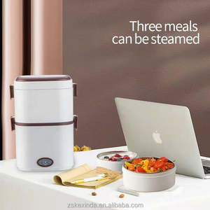 หม้อหุงข้าวไฟฟ้าขนาดเล็กแบบพกพา,เครื่องอุ่นอาหารกล่องอาหารกลางวันความร้อนภาชนะใส่อาหารเครื่องอุ่นอาหารสแตนเลส OEM - Product Image 4