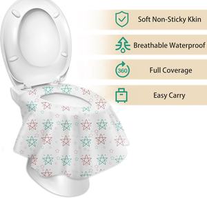 Funda Desechable Impermeable para Asiento de Inodoro, Antideslizante, de Tela No Tejida, para Hospital, Paquete de Viaje con Personalización - Product Image 5