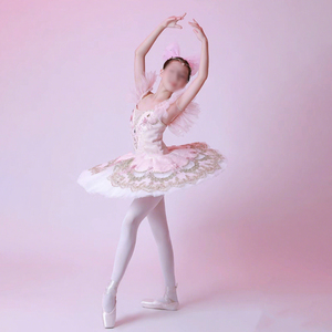 Traje <span class=keywords><strong>de</strong></span> <span class=keywords><strong>Ballet</strong></span> para <span class=keywords><strong>Niñas</strong></span>, Modelo Dance Favourite, para la Representación <span class=keywords><strong>de</strong></span> <span class=keywords><strong>El</strong></span> <span class=keywords><strong>Lago</strong></span> <span class=keywords><strong>de</strong></span> <span class=keywords><strong>los</strong></span> <span class=keywords><strong>Cisnes</strong></span> y La Bella Durmiente, Falda Tutú <span class=keywords><strong>de</strong></span> Poliéster con Tirantes - Product Image 3