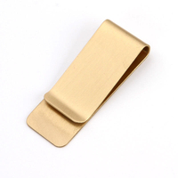 Porte-monnaie fin et minimaliste en acier inoxydable, accessoire de portefeuille, logo personnalisé gravé, artisanat métallique, vente en gros, vierge