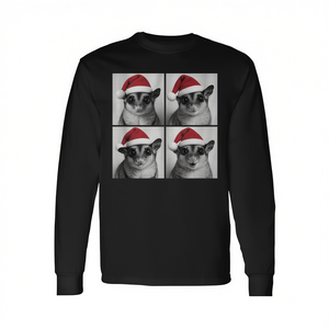 Camiseta de manga larga con foto de Papá Noel y Sugar Glider de Navidad - Product Image 2