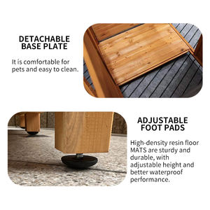 กรงสุนัขสัตว์เลี้ยงขนาดใหญ่ทำจากไม้ด้านนอกขนาดใหญ่ทำจากไม้ขนาดใหญ่สำหรับสุนัขในบ้านสุนัข - Product Image 2