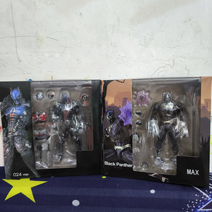 Revoltech Yamaguchi Black Panther Bruce Wayne <span class=keywords><strong>Arkham</strong></span> <span class=keywords><strong>Knight</strong></span> PVC hành động Mô hình nhân vật đồ chơi Vua wakanda - Product Image 4