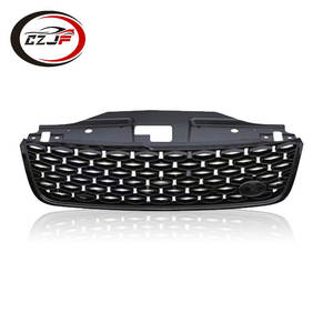 CZJF Grille de pare-chocs avant noire de haute qualité tout noir pour <span class=keywords><strong>Land</strong></span> <span class=keywords><strong>Rover</strong></span> <span class=keywords><strong>Discovery</strong></span> 5 2017 2018 2019 2020 2021 2021 <span class=keywords><strong>2022</strong></span> - Product Image 3