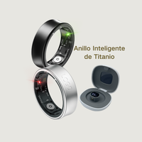 Bague connectée intelligente étanche pour le suivi de la santé, contrôle via application, surveillance du sommeil et du corps, IP67, autonomie de 5 à 10 jours, en alliage de titane, Wi-Fi