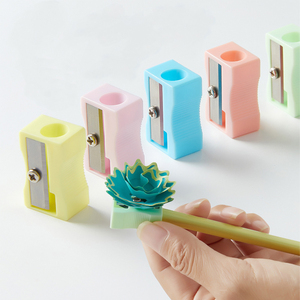 Mini pastel màu đơn lỗ giá rẻ mài lớn hình tam giác bút chì mài 8mm 10mm - Product Image 4