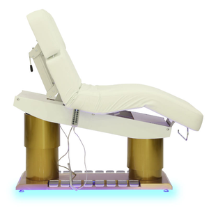 <span class=keywords><strong>Lit</strong></span> de massage électrique motorisé - Norme européenne, base dorée, éclairage LED, <span class=keywords><strong>lit</strong></span> de spa chauffant pour salon - Product Image 3