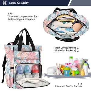 Hawaiian Custom Waterproof Mommy Nappy Bags Portable Baby <b>Backpack</b> Diaper Bag for <b>Children</b> Baby Diaper Caddy - Product Image 5