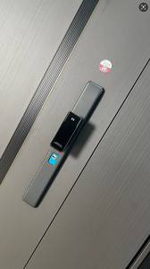 Puerta Exterior de Entrada Dorada, Puerta de Seguridad de Aluminio de 4 mm, Diseño Chino, Antirrobo, con Cerradura Inteligente - Product Image 6