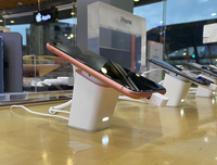 Support de charge pour écran de smartphone en ABS avec alarme antivol, charge sans fil et capteur de mouvement