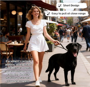 Nylon Solid Reflective <strong>Dog</strong> Training Leash Short Large <strong>Dog</strong> One-Step <strong>Pull</strong> for Labrador Golden Retriever Medium &amp; Large <strong>Dogs</strong> - Product Image 2