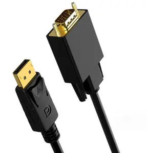 Fjgear คุณภาพสูง 1080P 18 + 1 Pin Dvi สาย Dvi วิดีโอ 2 พอร์ตสาย HDMI ชุบทอง Dp ถึงสาย DVI