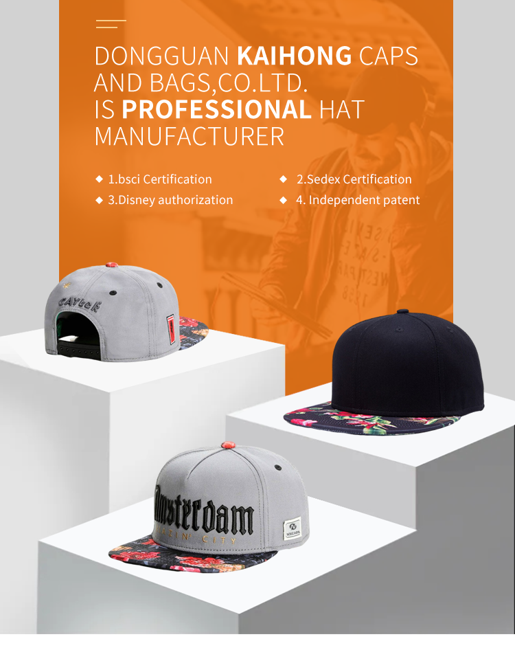 Full printing Bill Snapbacks And Sublimated Printed Brim Hip Hop Caps