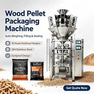 Máquina Empacadora Automática <span class=keywords><strong>de</strong></span> Pellets <span class=keywords><strong>de</strong></span> Madera con Pesadora Multicabezal, Máquina <span class=keywords><strong>de</strong></span> Empaquetado Vertical <span class=keywords><strong>para</strong></span> Pellets <span class=keywords><strong>de</strong></span> Madera Dura, <span class=keywords><strong>Aserrín</strong></span> y Gránulos <span class=keywords><strong>de</strong></span> Leña - Product Image 1