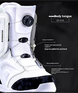 Sheepba femmes hommes Freestyle Snowboard <span class=keywords><strong>bottes</strong></span> de Ski séchage rapide imperméable antidérapant chaud <span class=keywords><strong>hiver</strong></span> noir blanc couleur en nylon - Product Image 6