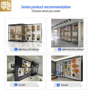 מקצוע משיכה אישית-לדחוף אמנות מסגרת שטיח בד נייר הזזה מעמד זכוכית שמן ציור קיר תלוי תצוגה - Product Image 3