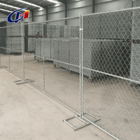 Panneau de clôture temporaire en treillis galvanisé, clôture mobile en treillis losange pour enclos temporaire extérieur