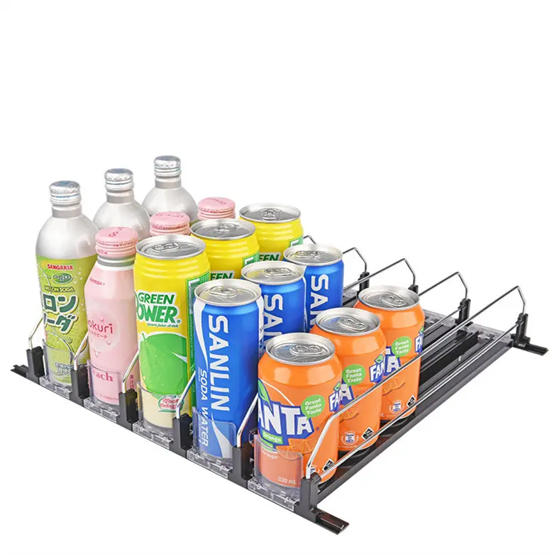 Custom Drink Organizer Spender für Kühlschrank Soda Can Dispenser Automatic Pusher Glide Drink Organizer für Kühlschrank