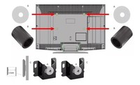 Soportes de Pared Fijos para TV de 12-80 Pulgadas, Bajo Perfil, Resistentes, Soporte Fijo para TV de Pared, Brasil