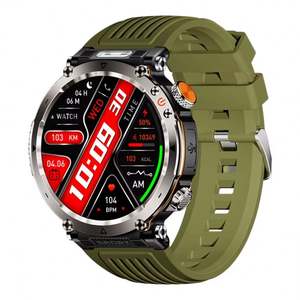 Reloj inteligente HT30 con logotipo OEM con linterna, brújula, deportes al aire libre, IP68, resistente al agua, batería de 600mAh, reloj inteligente con llamadas de voz - Product Image 4