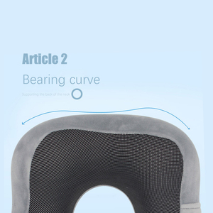Nhà Máy Giá chậm phục hồi bộ nhớ bọt Ergonomic thư giãn cổ giảm căng thẳng du lịch gối với túi lưu trữ - Product Image 6