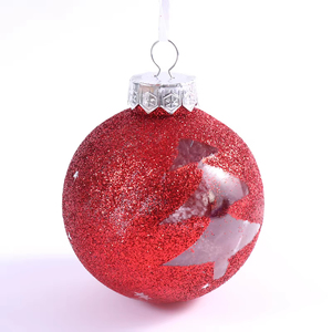 9pcs/set Luxury Handmade Transparent Shatterproof Plastic Ball Ornaments for Christmas Festival <b>Party</b> Tree Decoration - Product Image 6