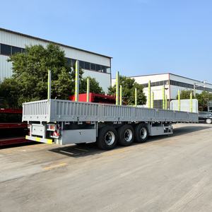 <span class=keywords><strong>Semirremolque</strong></span> de carga de cerca de estaca de tres ejes de acero para un compañero de transporte eficiente de camiones para conductores - Product Image 6