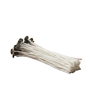 Velas de Cera de Soja 100% Natural, Venta al por Mayor, Mechas Blancas para Velas, Mechas de Algodón DIY con Base, Velas de Cera de Arena Perla, Velas DC - Product Image 1