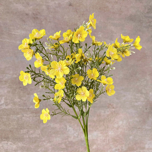 Orchidee Artificiali a 6 Rami, Pianta Finta con Fiori <span class=keywords><strong>di</strong></span> Pruno per Decorazione Giardino, Estetica Realistica - Product Image 1