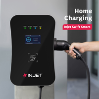 Station de recharge INJET nouvelle génération, intelligente, numérique, IP65, OCPP 2.0.1, type 2, EVSE, Wallbox, écran tactile 4,3''/7'', 7-22 kW
