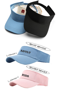 Gorras con Visera Bordadas con Letras Grandes y Curvadas, Protección UV para Deportes al Aire Libre de Verano, con Logotipo Personalizado, Regalos IStapromo - Product Image 3