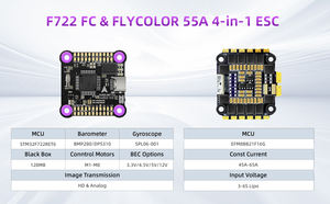 Controlador de vuelo de carreras Radiolink F722 con 4 en 1 55A ESC Stack Fly <span class=keywords><strong>Betaflight</strong></span> Flying Tower UAV para Dron FPV - Product Image 6