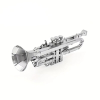Collection de kits de modèles métalliques haut de gamme pour les amateurs de musique, ensemble de guitare et de batterie détaillés, puzzles DIY (51-100 pièces), défiant pour les 14 ans et plus