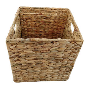 Gran oferta, cesta de almacenamiento de jacinto de agua plegable con marco de hierro, cesta de Jacinto plegable - Product Image 6