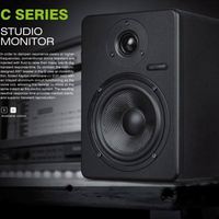 Monitor de Audio Activo Profesional de 8 Pulgadas, Altavoz de 5 Pulgadas, 2.1 Canales, 2 Vías, 130W, para Estudio, Espectáculos en Vivo, Sala de Control