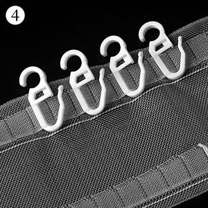 Eco-friendly Good Quality POM Curtain White Hook - Product Image 5