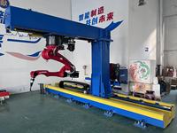Línea de Robot de soldadura automática para estructuras de acero 600/800/1000/1250/1500/1800mm Perfil de haz H con componentes de rodamiento de núcleo