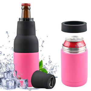 กระติกน้ำสแตนเลสสุญญากาศสองชั้น ขนาด 12 ออนซ์ 4 in 1 สำหรับใส่เบียร์และกระป๋อง พร้อมที่เปิดขวด - Product Image 2