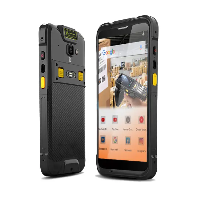 Android 11 NFC Pda 2D codes-barres inventaire Portable Qr Scanner haute résolution de caméra Terminal industriel robuste wi-fi Pda Portable