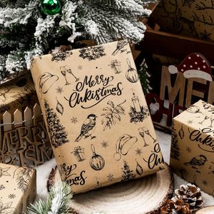 Sapin de Noël original, gros cerf à bois de cerf, biscuits au gingembre, collations, papier cadeau en cellophane - Product Image 4