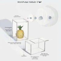 Supports de présentation en acrylique transparent écologiques et modernes, faciles à assembler, pour bureau ou usage domestique, support de présentation en acrylique élégant