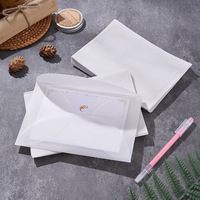 Enveloppes en vélin translucide personnalisées pour cartes de vœux de mariage