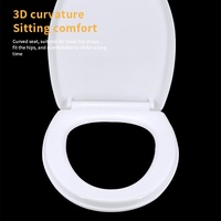 Siège de toilette en plastique de haute qualité à fermeture lente, accessoires de salle de bain, couvercle de toilette