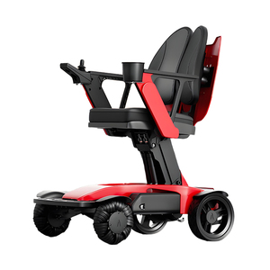 Silla eléctrica plegable con ruedas delanteras omnidireccionales inteligentes para personas discapacitadas con problemas de movilidad con bloqueo de batería - Product Image 1