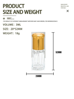 Flacon d'échantillon de parfum 3ml 6ml 12ml, flacon testeur pour huiles parfumées et huiles essentielles avec bille en verre ou en acier