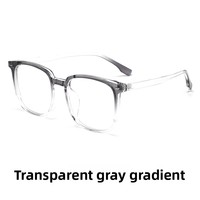 Nouvelles montures de lunettes unisexes Bestfen TR anti-lumière bleue, carrées, à monture complète, légères, transparentes, couleur thé, finition TR2101T