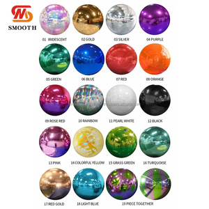 SMOOTH Wedding Stage Decor PVC Mirror Balloon <b>Giant</b> Laser <b>Inflatable</b> Mirror <b>Ball</b> for Wedding Decor - Product Image 5